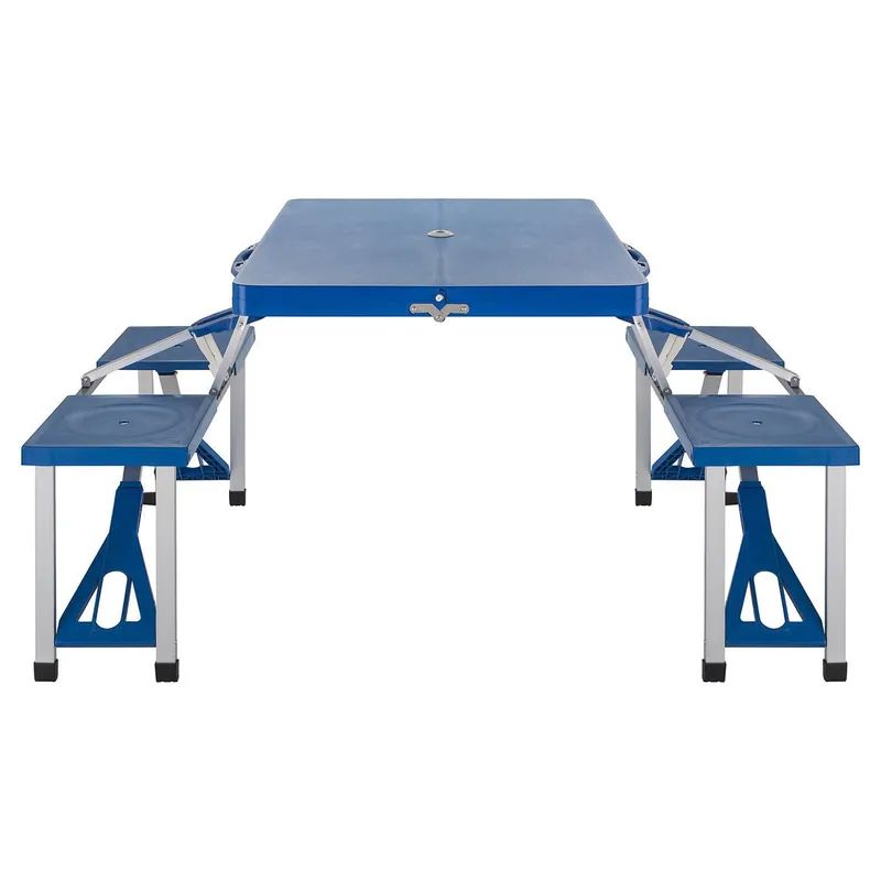 Mesa Plegable para Camping con 4 asientos tipo maleta - Portátil y resistente