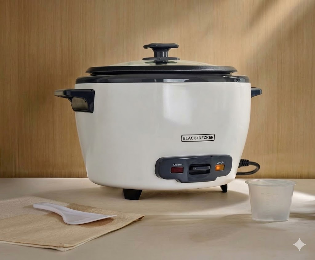 Arrocera y Vaporera BLACK+DECKER 22 Tazas (4L) - Antiadherente RC5225
